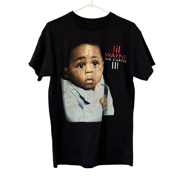 Lil Wayne Tha Carter‎ III 3 Album Cover Tee Shirt Black Mens Small Streetwear - Picture 1 of 8